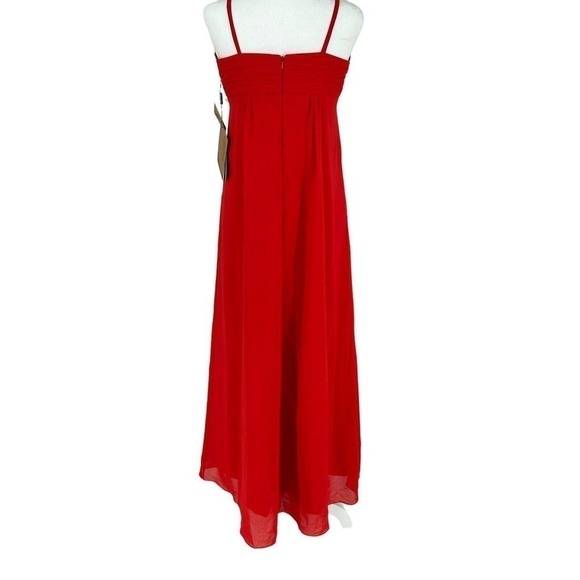 NWT Light in The Box Size 16 Junior Ruby Red Long Prom & Evening Dress Size - Picture 2 of 16